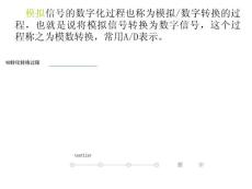 模拟信号的数字化过程