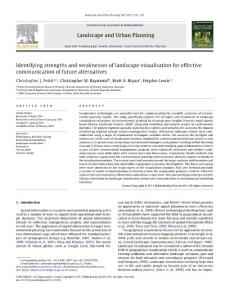 Identifying strengths and weaknesses of landscape visualisation for effective communication of future alternatives