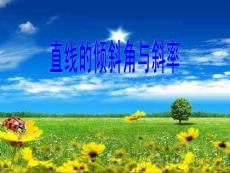《直线的倾斜角与斜率》优质课比赛课件