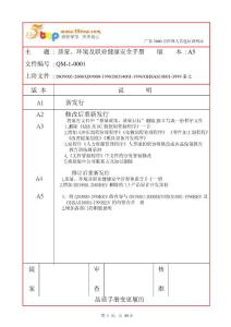 品质环境及职业健康安全手册