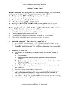 美国注册会计师考试（AICPA）贝克权威复习资料Becker CPA Review -2009 B-1 Class Notes