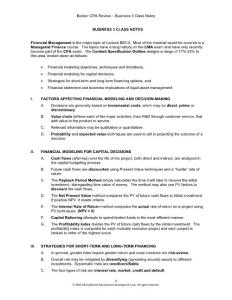 美国注册会计师考试（AICPA）贝克权威复习资料Becker CPA Review -2009 B-3 Class Notes