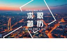 公司求职应聘简历自我介绍个人展示PPT模板