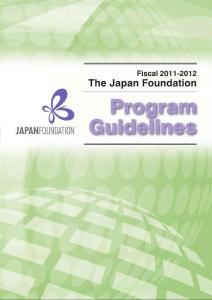 The Japan Foundation Program Guidelines
