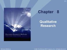 business research method， chapter08