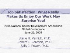 An Analysis of the Correlates of Job Satisfaction The