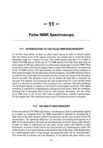 11 Pulse NMR Spectroscopy