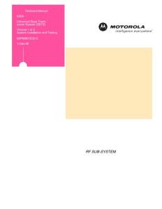 Motorola iDEN EBTS Volume 1