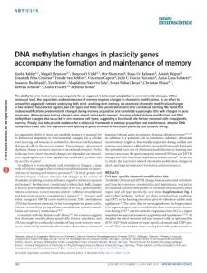 nn.4194-DNA methylation changes in plasticity genes accompany the formation and maintenance of memory