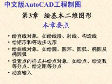 AutoCAD教程 第03章  绘基本二维图形