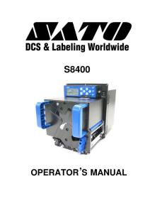 S84 Operator Manual