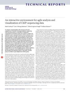 nsmb.3180-An interactive environment for agile analysis and visualization of ChIP-sequencing data