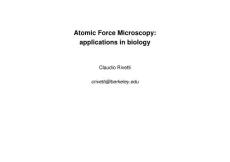atomic force microscopy applications in biology