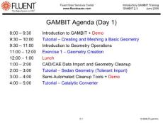 Fluent/gambit英文教程