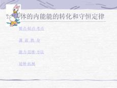 2011高考物理专题复习课件大全：物体的内能-能的转化和守恒定律