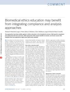 ni.3465-Biomedical ethics education may benefit from integrating compliance and analysis approaches
