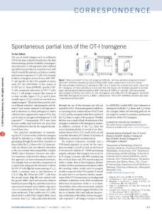 ni.3411-Spontaneous partial loss of the OT-I transgene