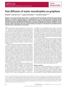 nmat4449-Fast diffusion of water nanodroplets on graphene