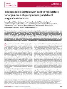 nmat4570-Biodegradable scaffold with built-in vasculature for organ-on-a-chip engineering and direct surgical anastomosis