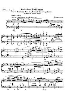 变奏曲小曲集 作品12（肖邦，弗雷德里克）Variations brillantes