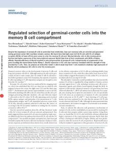 ni.3460-Regulated selection of germinal-center cells into the memory B cell compartment