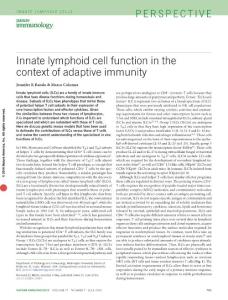ni.3484-Innate lymphoid cell function in the context of adaptive immunity