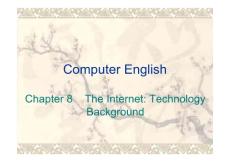 计算机专业英语chapter8