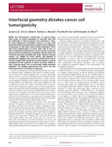 nmat4610-Interfacial geometry dictates cancer cell tumorigenicity