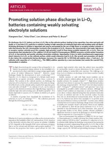 nmat4629-Promoting solution phase discharge in Li–O2 batteries containing weakly solvating electrolyte solutions