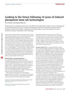 nprot.2016.108-Looking to the future following 10 years of induced pluripotent stem cell technologies