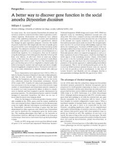 Genome Res.-2016-Loomis-1161-4-A better way to discover gene function in the social amoeba Dictyostelium discoideum