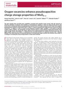nmat4810-Oxygen vacancies enhance pseudocapacitive charge storage properties of MoO3−x