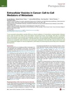 Cancer Cell-2016- Extracellular Vesicles in Cancer- Cell-to-Cell Mediators of Metastasis