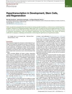 Developmental Cell-2016-Hypertranscription in Development, Stem Cells, and Regeneration