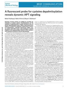 nchembio.2262-A fluorescent probe for cysteine depalmitoylation reveals dynamic APT signaling