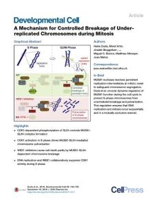 Developmental Cell-2016-A Mechanism for Controlled Breakage of Under-replicated Chromosomes during Mitosis