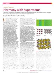 nmat4830-Thermal transport- Harmony with superatoms