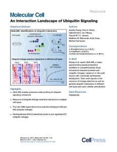 Molecular Cell-2017-An Interaction Landscape of Ubiquitin Signaling