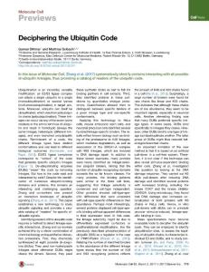 Molecular Cell-2017-Deciphering the Ubiquitin Code