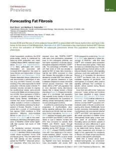 Cell Metabolism-2017-Forecasting Fat Fibrosis