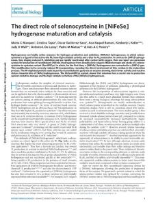 nchembio.2335-The direct role of selenocysteine in [NiFeSe] hydrogenase maturation and catalysis