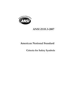 美国国家标准 ANSI Z535.3-2007 安全符号标准（70P）