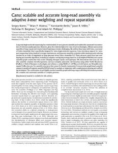 Genome Res.-2017-Koren-Canu scalable and accurate long-read assembly via adaptive k-mer weighting and repeat separation