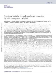 nsmb.3399-Structural basis for lipopolysaccharide extraction by ABC transporter LptB2FG