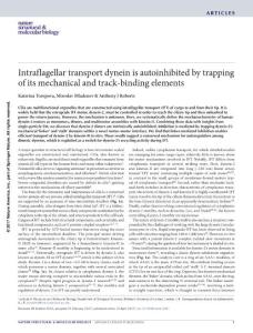 nsmb.3391-Intraflagellar transport dynein is autoinhibited by trapping of its mechanical and track-binding elements