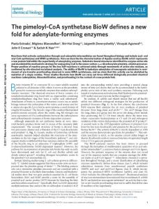 nchembio.2359-The pimeloyl-CoA synthetase BioW defines a new fold for adenylate-forming enzymes