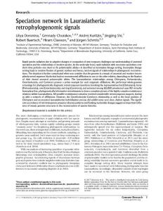 Genome Res.-2017-Doronina-Speciation network in Laurasiatheria retrophylogenomic signals