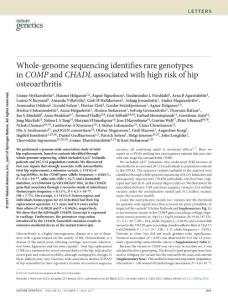 ng.3816-Whole-genome sequencing identifies rare genotypes in COMP and CHADL associated with high risk of hip osteoarthritis