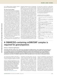 ng.3853-A SMARCD2-containing mSWI-SNF complex is required for granulopoiesis