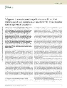 ng.3863-Polygenic transmission disequilibrium confirms that common and rare variation act additively to create risk for autism spectrum disorders